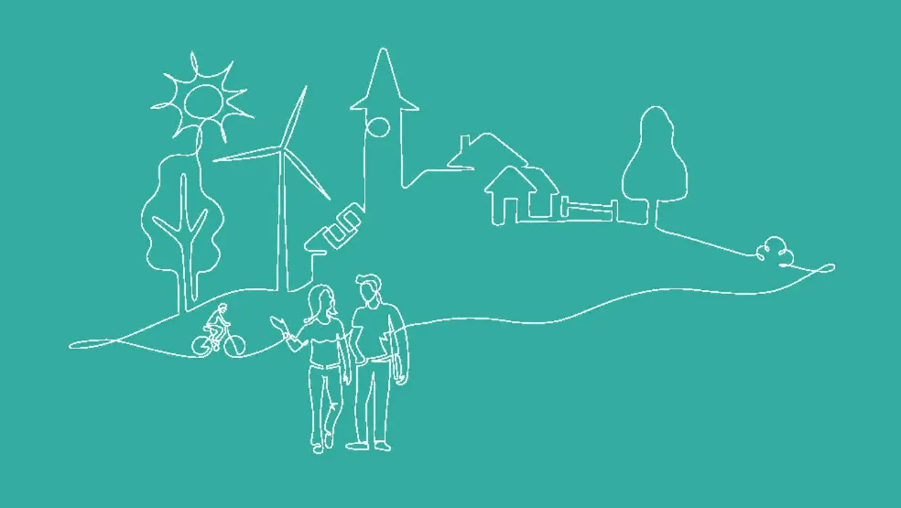 Man sieht einen Einladungsflyer für die Fachtagung "Neue Partnerschaften für den Klimaschutz" vom Bundesministerium für Ernährung und Landwirtschaft.