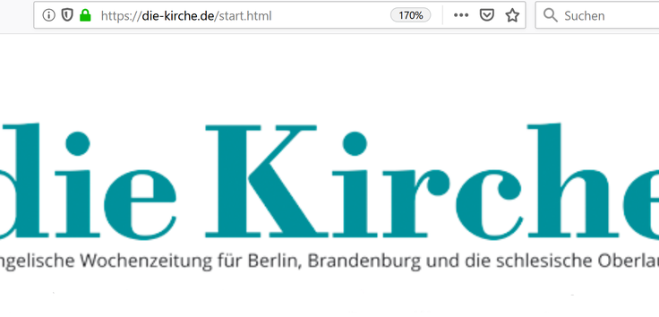 "die Kirche" ist die Evangelische Wochenzeitung für Berlin, Brandenburg und die schlesische Oberlausitz | (c) www.die-kirche.de
