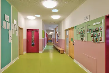 Innenansicht des Flures der Kita Paul Schneider